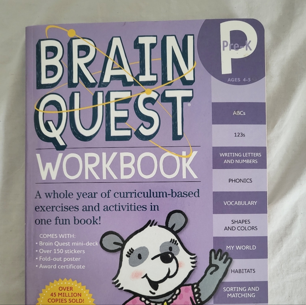 Brain Quest pre-k workbook